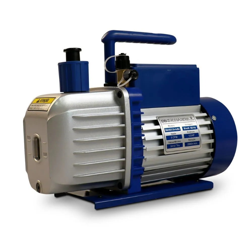 BOMBA DE VÁCUO DUPLO ESTÁGIO 5CFM – GALLANT BIVOLT MANUAL