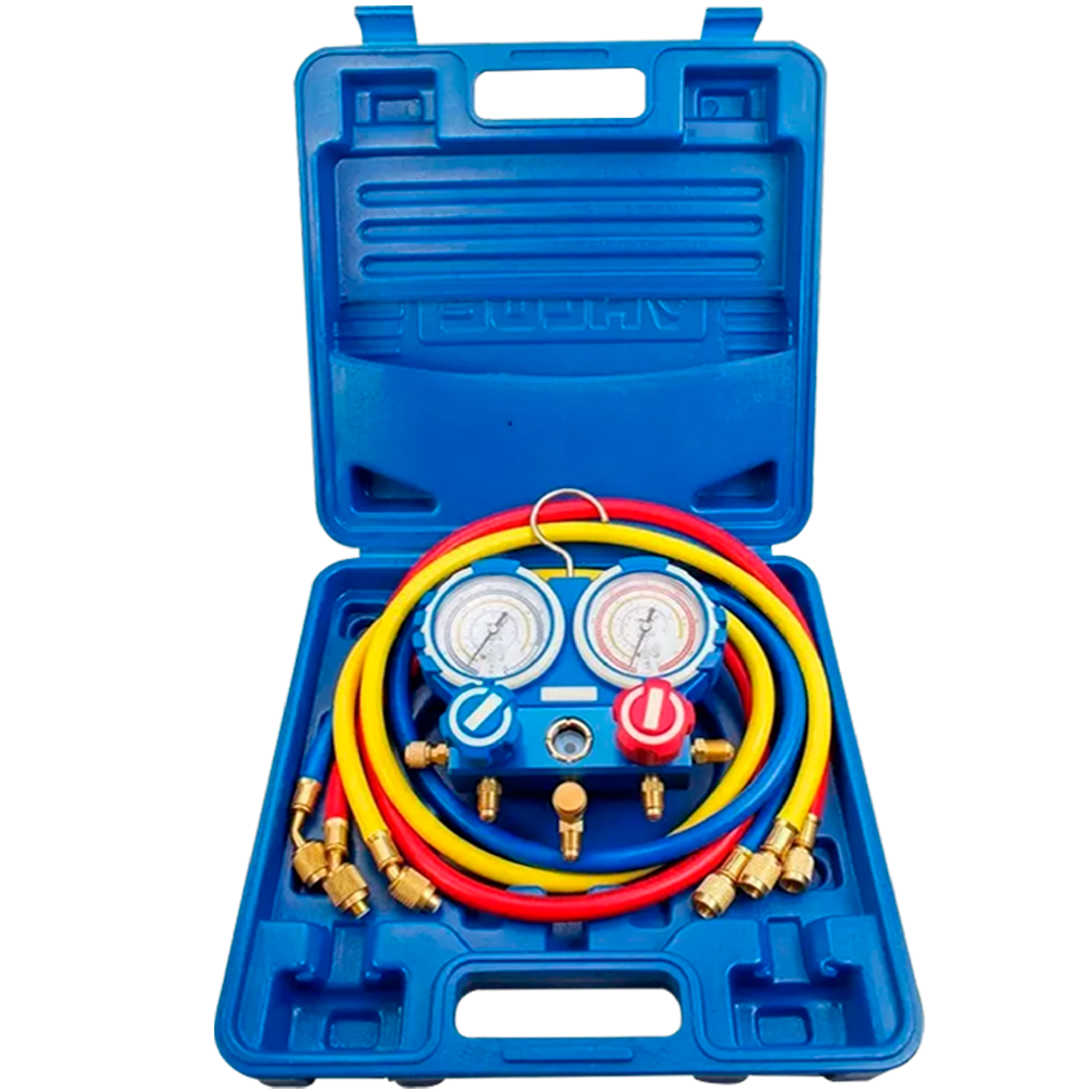 KIT MANIFOLD MANOMETROS ANALOGICOS GALLANT 