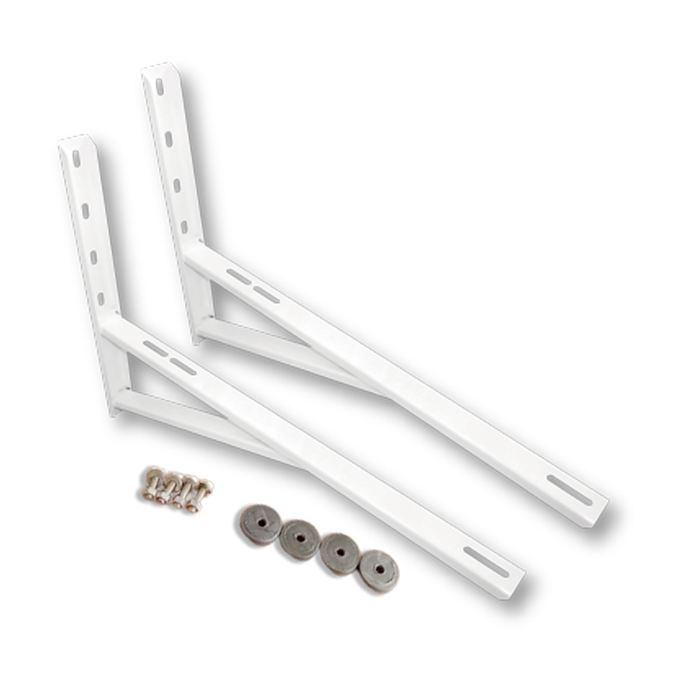 SUPORTE SPLIT 600MM PERFIL U C/ REFORÇO BRANCO (MÃO FRANCESA)