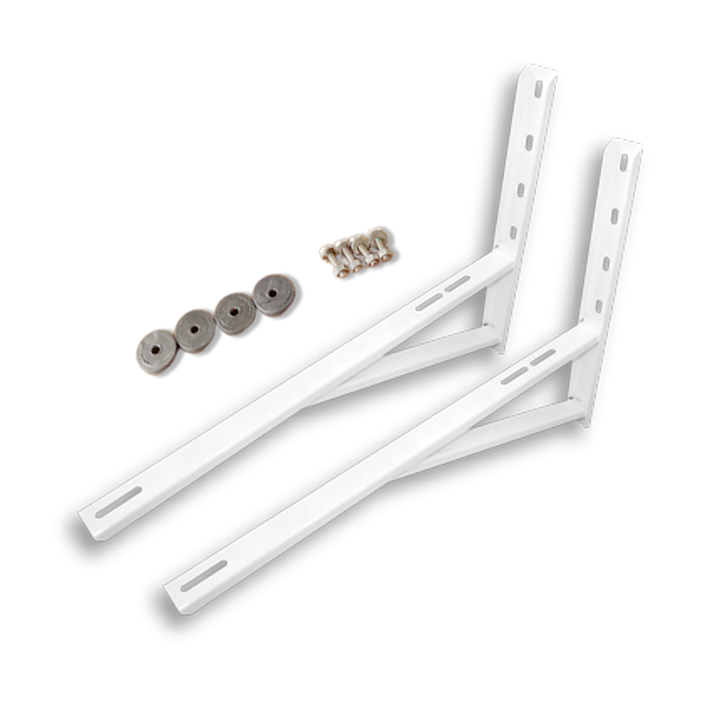 SUPORTE SPLIT 850MM PERFIL U C/ REFORÇO BRANCO (MÃO FRANCESA)